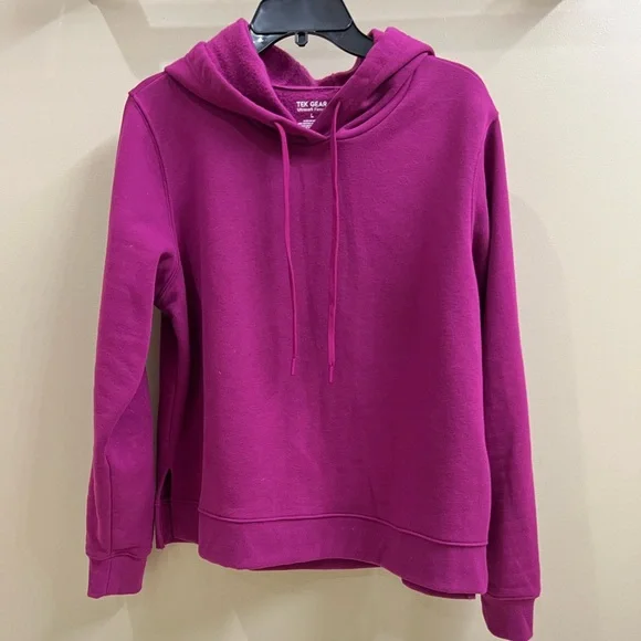 Tek Gear Ultrasoft Fleece Hooded Sweatshirt size L - Picture 3 of 5
